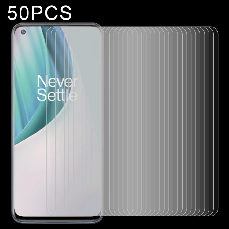 50 PCS 0.26mm 9H 2.5D Tempered Glass Film, For OnePlus Nord N100, For OnePlus Nord N10 5G, For Google Pixel 5