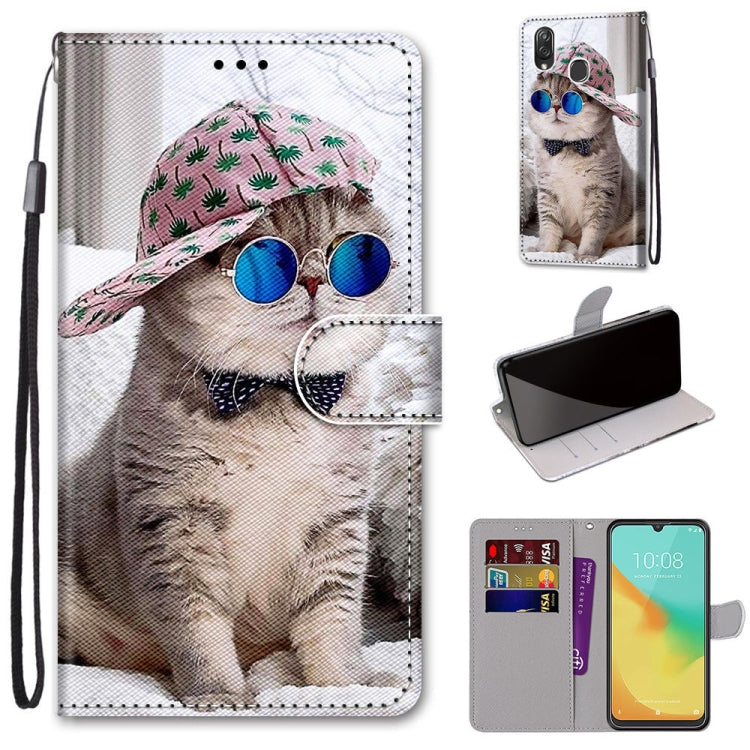 Coloured Drawing Cross Texture Horizontal Flip PU Leather Case with Holder & Card Slots & Wallet & Lanyard, Series 1