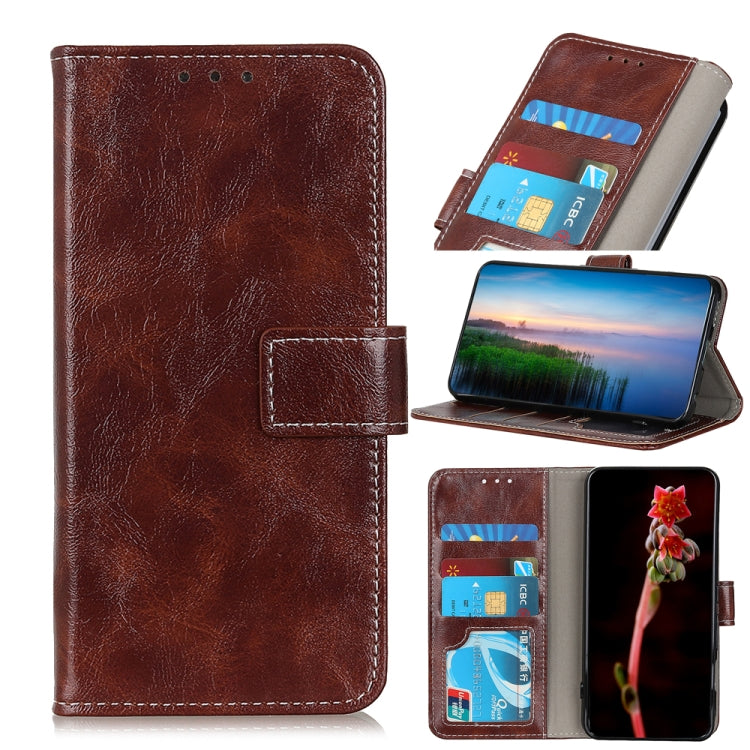 Retro Crazy Horse Texture Horizontal Flip Leather Case for OnePlus 6T , with Holder & Card Slots & Wallet & Photo Frame, For OnePlus 9