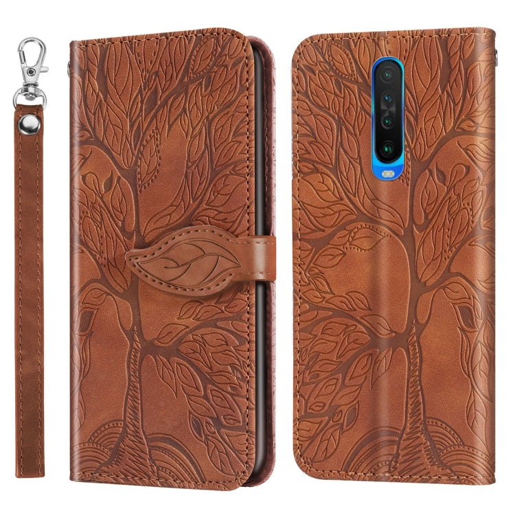 Life of Tree Embossing Pattern Horizontal Flip Leather Case with Holder & Card Slot & Wallet & Photo Frame & Lanyard