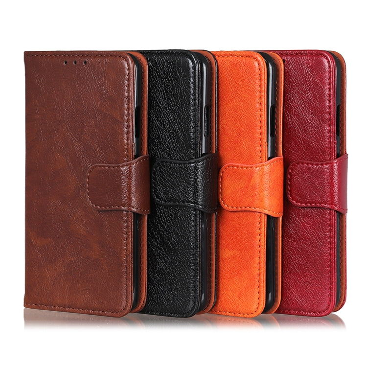 Copper Buckle Nappa Texture Horizontal Flip Leather Case with Holder & Card Slots & Wallet, For Sony Xperia Ace II, For Xiaomi Redmi Note 10 4G, For Xiaomi Redmi Note 10S (Global Official)