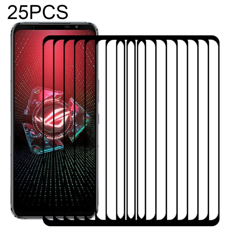 25 PCS Full Glue Full Screen Tempered Glass Film, For Google Pixel 4a 5G (25 PCS), For Asus ROG Phone 5 / 5 Pro / 5 Ultimate (25 PCS)