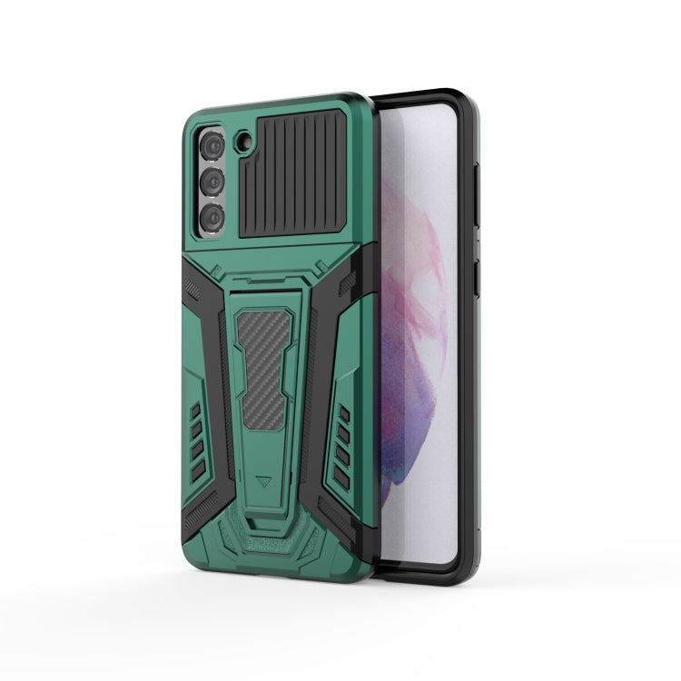 War Chariot Series Armor All-inclusive Shockproof PC + TPU Protective Case with Invisible Holder, For Xiaomi Redmi Note 9 5G, For Samsung Galaxy S21+ 5G