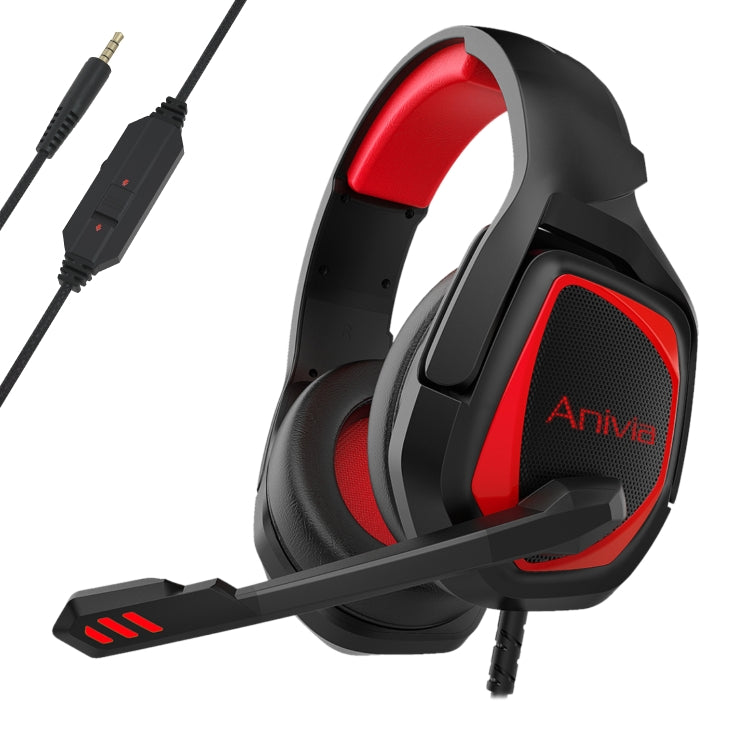 Anivia MH602 3.5mm Wired Gaming Headset with Microphone, MH602 (Black Blue), MH602 (Black Purple), MH602 (Black Red)
