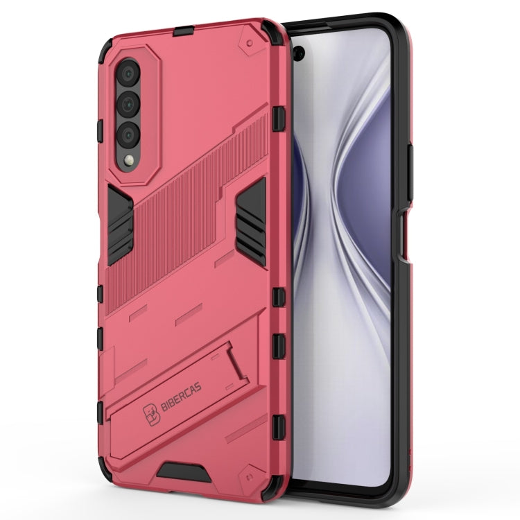 Punk Armor 2 in 1 PC + TPU Shockproof Case with Invisible Holder, For OnePlus Nord 2 5G, For Honor X20 SE
