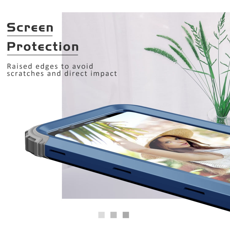 3 in 1 Shockproof PC + Silicone Protective Case, For Google Pixel 4