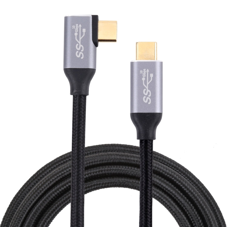 USB-C / Type-C Male to USB-C / Type-C Elbow Transmission Data Cable, 0.5m, 1m, 1.5m, 2m, 3m