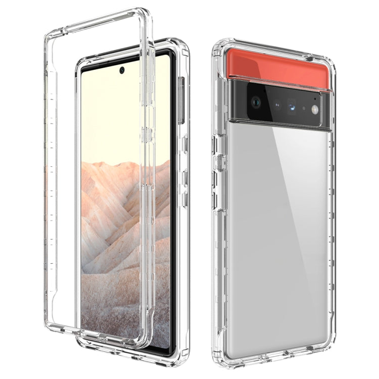 High Transparency Two-color Gradient PC + TPU Phone Protective Case, For Google Pixel 6, For Google Pixel 6 Pro