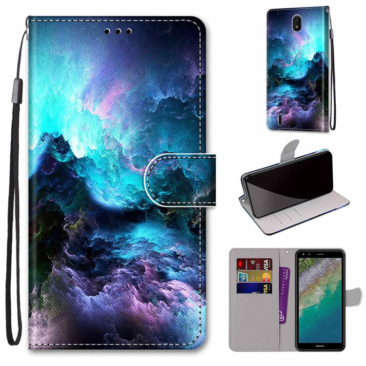 Coloured Drawing Cross Texture Horizontal Flip Leather Phone Case with Holder & Card Slots & Wallet & Lanyard, Series 1