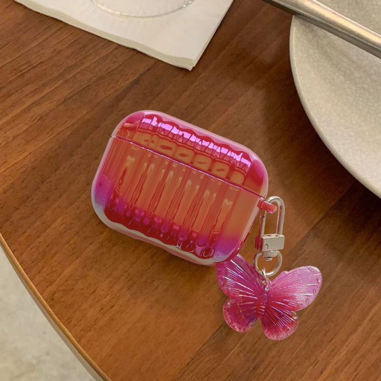 Color Plated PC Earphone Case with Butterfly Clasp, For AirPods Pro