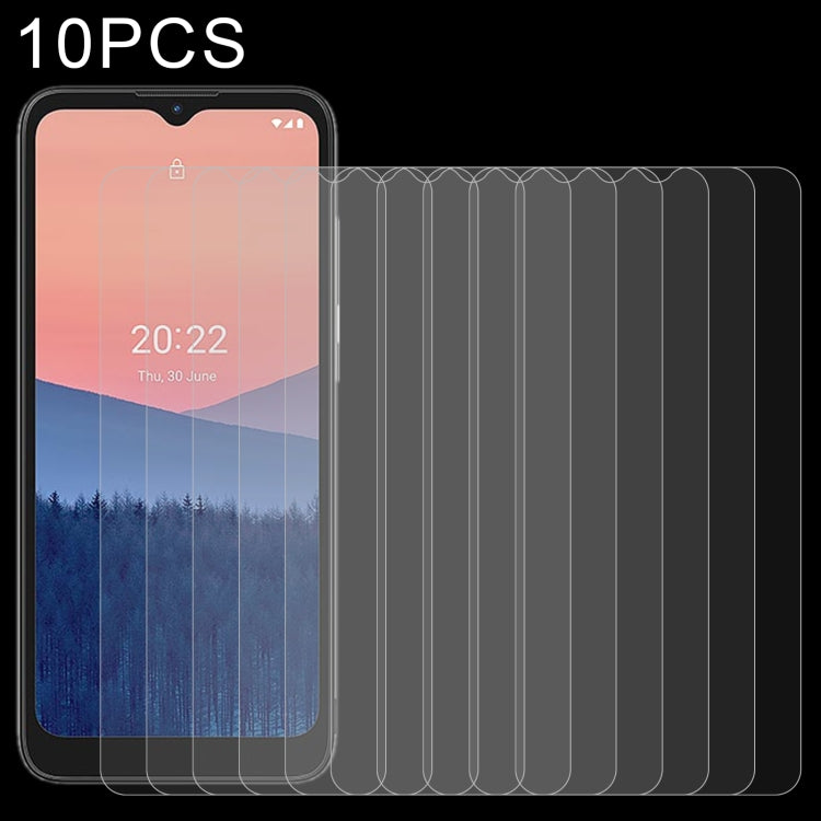 10 PCS 0.26mm 9H 2.5D Tempered Glass Film, For Vodafone Smart V12 (10 PCS), For Nokia C2 2nd Edition (10 PCS), For Nokia C21 (10 PCS), For Nokia C21 Plus (10 PCS)