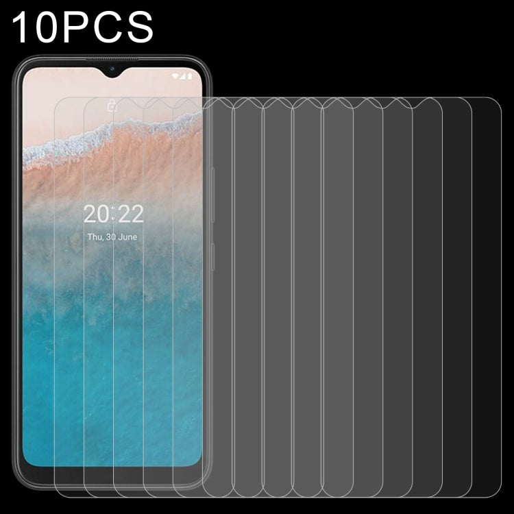10 PCS 0.26mm 9H 2.5D Tempered Glass Film, For Vodafone Smart V12 (10 PCS), For Nokia C2 2nd Edition (10 PCS), For Nokia C21 (10 PCS), For Nokia C21 Plus (10 PCS)