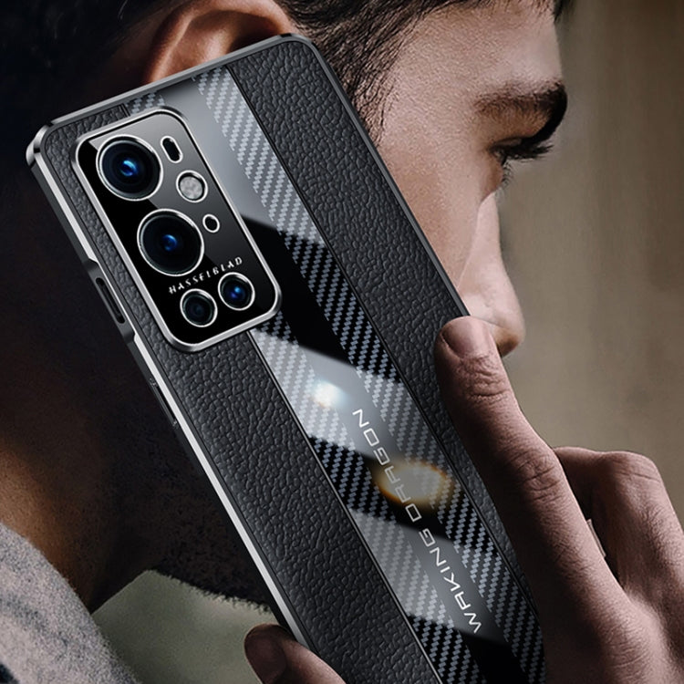 Racing Car Design Leather Electroplating Process Anti-fingerprint Protective Phone Case, For OnePlus 9RT 5G