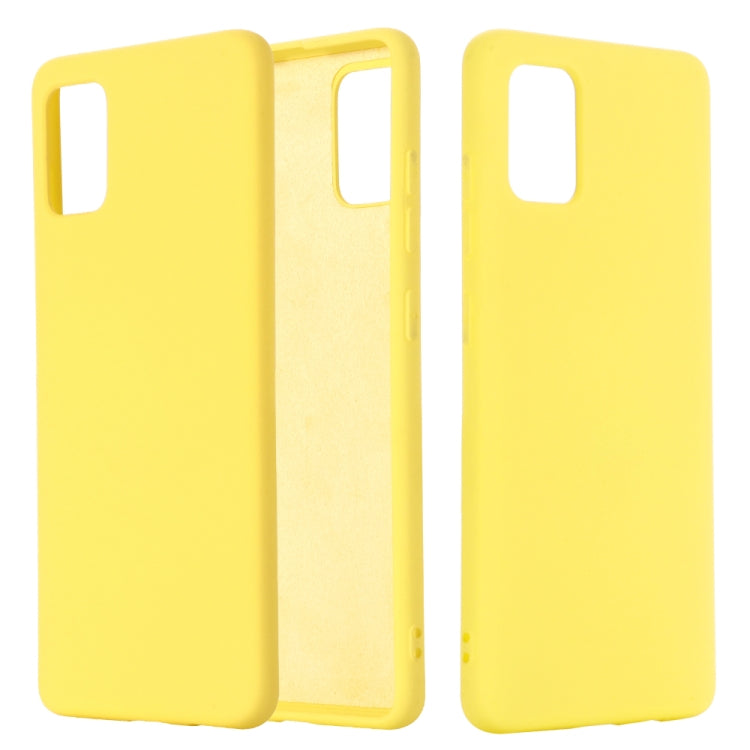 Solid Color Liquid Silicone Shockproof Full Coverage Protective Case, For Galaxy A71