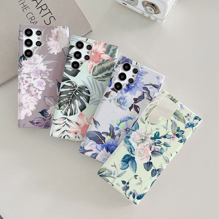 Laser Flower TPU Phone Case, For Samsung Galaxy S22 Ultra 5G