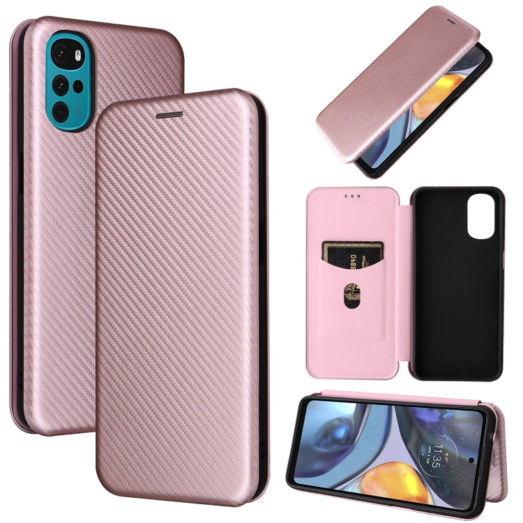 Carbon Fiber Texture Magnetic Horizontal Flip Leather Phone Case, For Samsung Galaxy S22 Ultra 5G, For OnePlus Nord CE 2 5G, For Xiaomi Poco X4 Pro 5G, For Motorola Moto G22