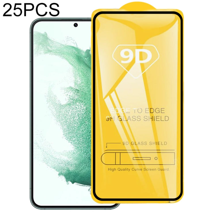 25 PCS Full Glue Screen Tempered Glass Film, For Samsung Galaxy S21 5G(25pcs), For Samsung Galaxy S21+ 5G(25pcs), For Samsung Galaxy S22 5G(25pcs), For Samsung Galaxy S22+ 5G(25pcs)