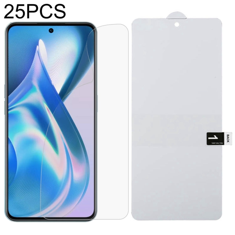 25 PCS Full Screen Protector Explosion-proof Hydrogel Film, For Huawei nova Y70 (25 PCS), For OnePlus Ace(25 PCS)
