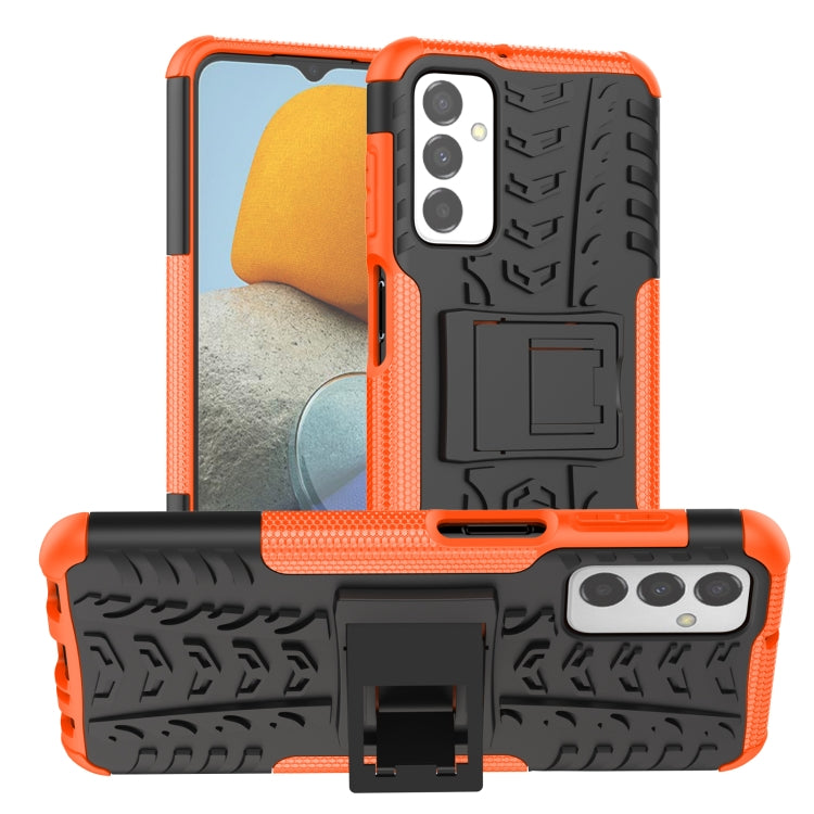 Tire Texture TPU + PC Phone Case with Holder, For vivo Y75 / Y55 / T1 5G, For Samsung Galaxy M23 / F23 5G