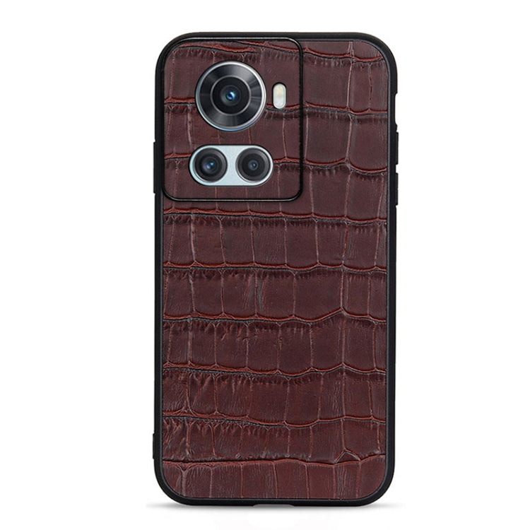 Accurate Hole Crocodile Texture Genuine Leather Phone Case, For OPPO A57 5G, For OPPO K10 5G, For OPPO K10 Pro 5G, For OPPO Realme 9 Pro, For vivo S15e, For OnePlus Ace Accurate Hole