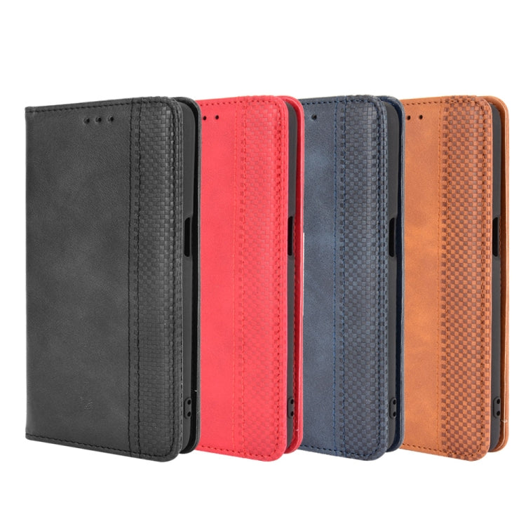 Magnetic Buckle Retro Texture Leather Phone Case, For OnePlus Ace 5G / 10R