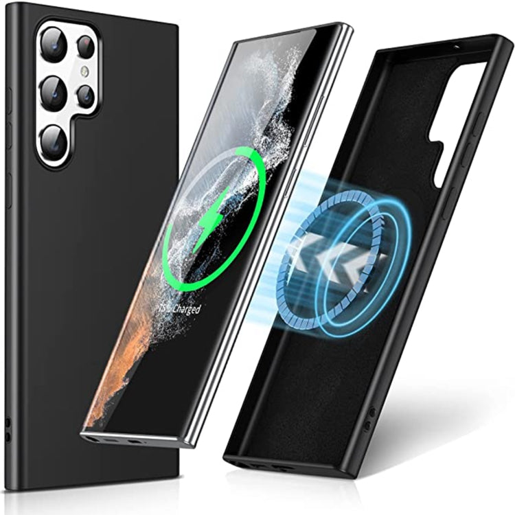 MagSafe Magnetic Liquid Silicone Phone Case, For Samsung Galaxy S20 FE 2022/S20 FE, For Samsung Galaxy S21+ 5G, For Samsung Galaxy S21 FE 5G, For Samsung Galaxy S22 5G, For Samsung Galaxy S22+ 5G, For Samsung Galaxy S22 Ultra 5G