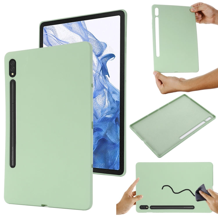 Pure Color Liquid Silicone Shockproof Tablet Case, For Samsung Galaxy Tab S8 / S7, For Samsung Galaxy Tab S8 Ultra