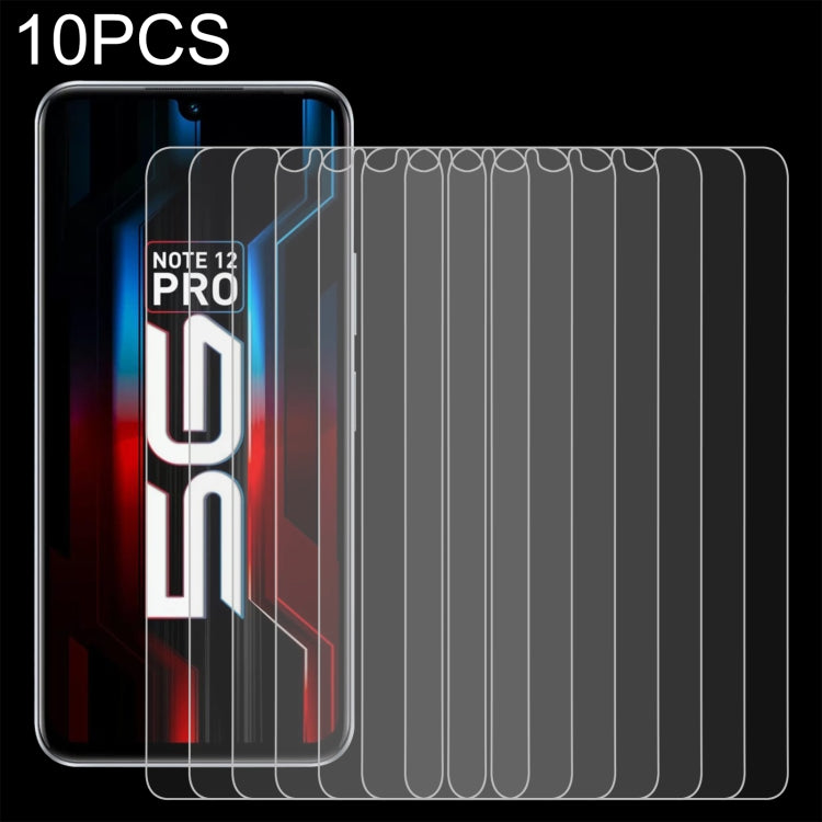 10 PCS 0.26mm 9H 2.5D Tempered Glass Film, For Infinix Note 12 5G (10 PCS), For Infinix Note 12 Pro 5G (10 PCS)