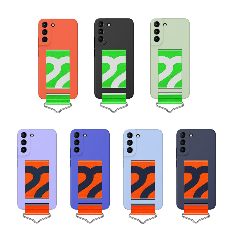 Slim Wrist Strap Bracket PC Phone Case, For Samsung Galaxy S22+ 5G