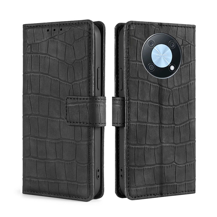 Skin Feel Crocodile Magnetic Clasp Leather Phone Case