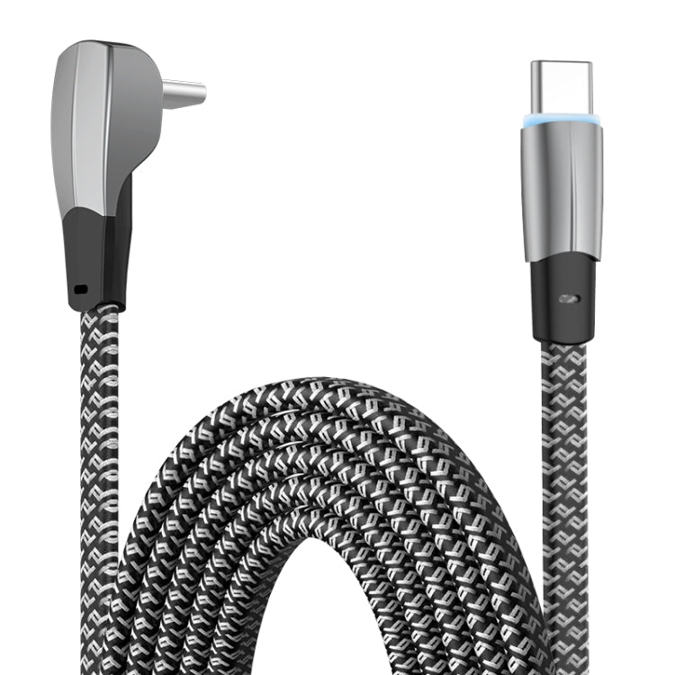3A USB-C/Type-C to USB-C/Type-C Elbow Fast Charge Data Cable, 3A Type-C to Type-C 1.2m, 3A Type-C to Type-C 2m