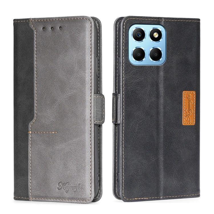 Contrast Color Side Buckle Leather Phone Case, For Motorola Moto E22/E22i, For Samsung Galaxy A04, For Nokia G60 5G, For Honor X8 5G/X6