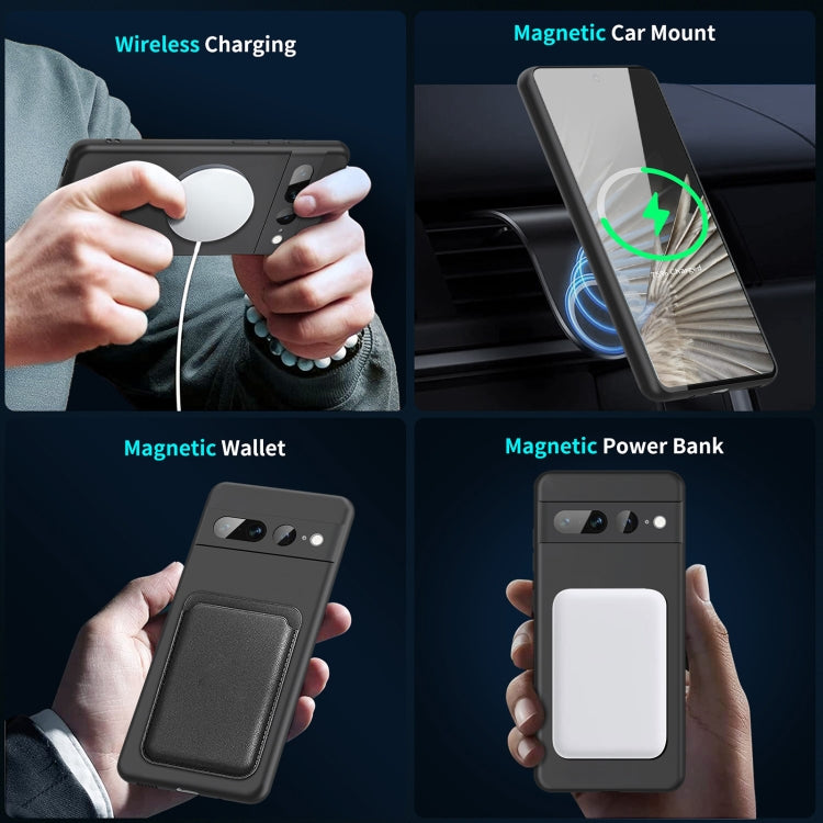 MagSafe Magnetic Liquid Silicone Phone Case, For Google Pixel 7 Pro