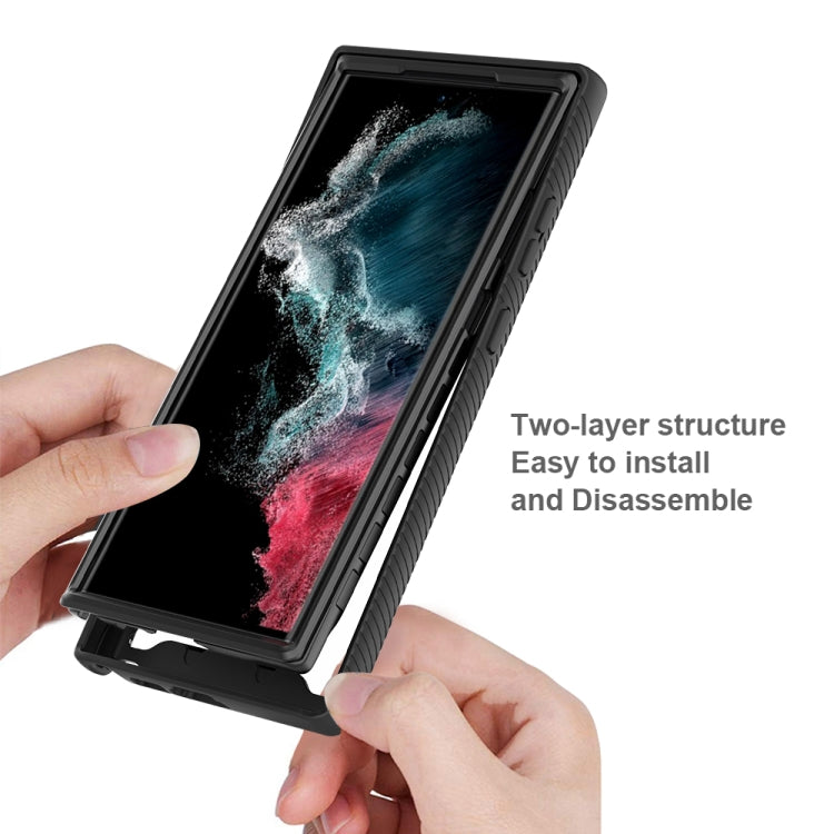 Two-layer Integrated Transparent TPU + PC + PET Protective Phone Case, For Samsung Galaxy S23 Ultra 5G, For Samsung Galaxy S23+ 5G, For Samsung Galaxy S23 5G