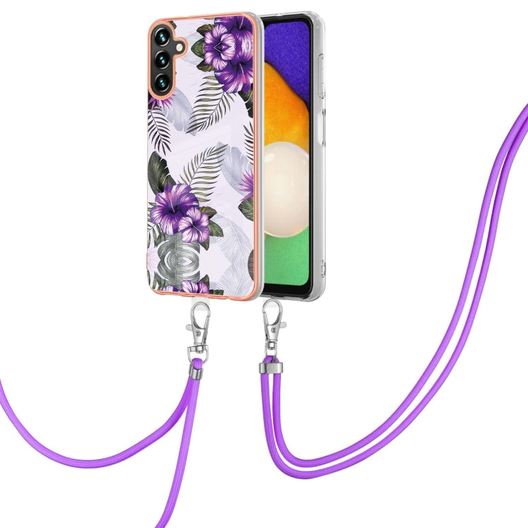 Electroplating IMD TPU Phone Case with Lanyard, For Samsung Galaxy S23 5G, For Samsung Galaxy S23+ 5G, For Samsung Galaxy S23 Ultra 5G, For Samsung Galaxy A14 5G