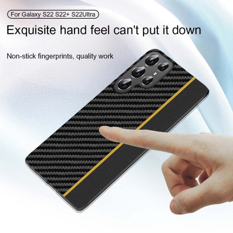 Ultra-thin Carbon Fiber Texture Splicing Phone Case, For Samsung Galaxy S23 5G, For Samsung Galaxy S23+ 5G, For Samsung Galaxy S23 Ultra 5G
