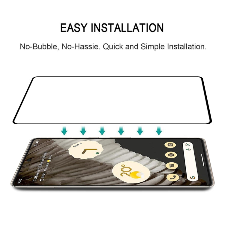 25pcs 3D Curved Edge Full Screen Tempered Glass Film, For Google Pixel 7 Pro (25 PCS)