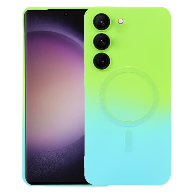 Liquid TPU Silicone Gradient MagSafe Phone Case, For Samsung Galaxy S23 5G, For Samsung Galaxy S23+ 5G, For Samsung Galaxy S22 5G, For Samsung Galaxy S22+ 5G