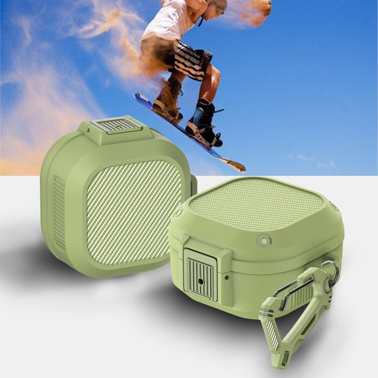 Wireless Earphones Silicone Case with Switch & Carabiner for Samsung Galaxy Buds Live / Buds2 / Buds Pro / Buds2 Pro