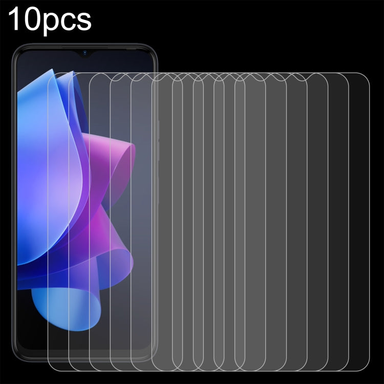 10pcs 0.26mm 9H 2.5D Tempered Glass Film, For Tecno Spark 10 (10 PCS), For Tecno Spark 10 5G (10 PCS), For Tecno Spark 10C (10 PCS)