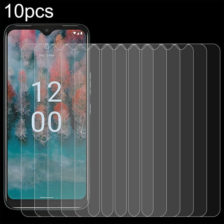 10pcs 0.26mm 9H 2.5D Tempered Glass Film, For Nokia C12 (10 PCS), For Nokia C12 Plus (10 PCS)