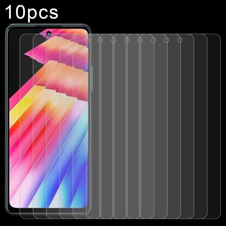 10pcs 0.26mm 9H 2.5D Tempered Glass Film, For HTC Wildfire E2 Play (10 PCS), For Infinix Hot 30 Play (10 PCS)