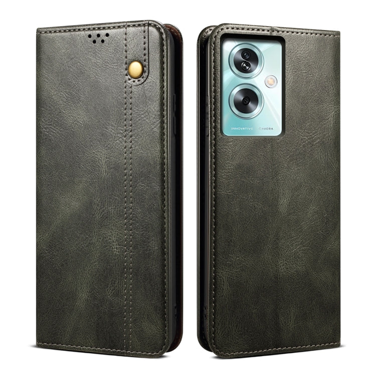 Oil Wax Crazy Horse Texture Leather Phone Case, For OPPO Find X7 Pro/Find X7 Ultra, For OPPO A78 4G, For OPPO A79 5G