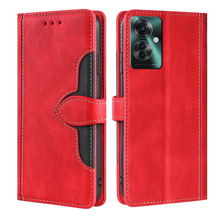 Skin Feel Magnetic Buckle Leather Phone Case