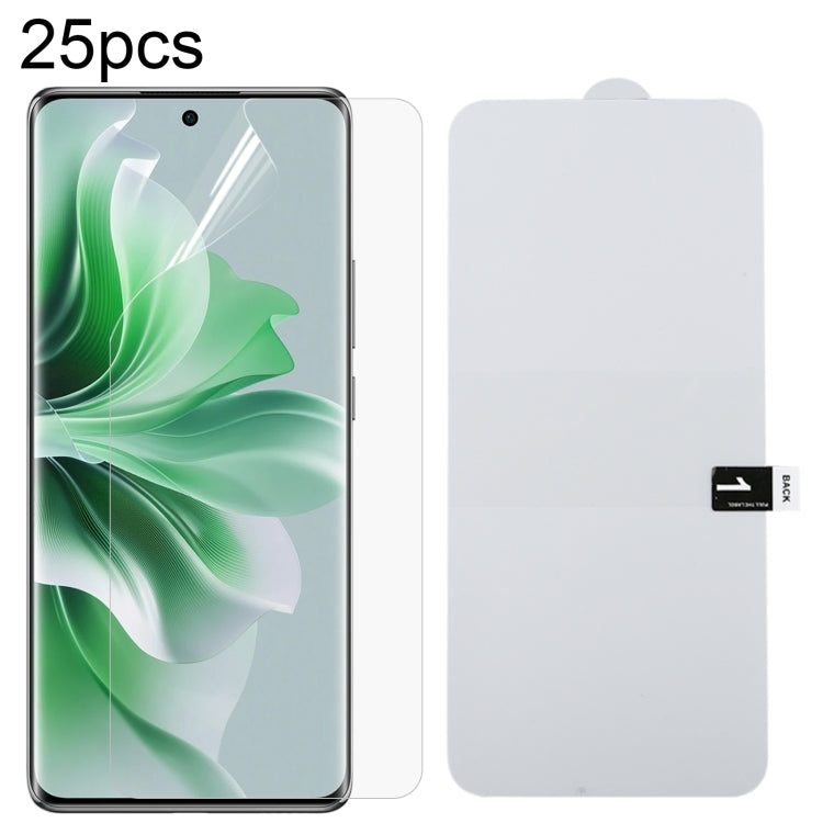 25pcs Full Screen Protector Explosion-proof Hydrogel Film, For OPPO K14 Turbo Pro 5G, For OPPO K14 Turbo 5G, For OPPO K14x 5G, For OPPO K14 5G, For OPPO F33 5G, For OPPO F33 Pro 5G, For OPPO Find X9s, For OPPO Find X9 Ultra, For OPPO Reno15 Pro 5G Glob...