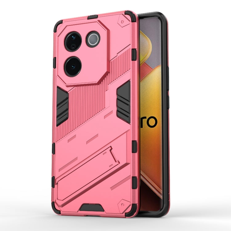 Punk Armor 2 in 1 PC + TPU Phone Case with Holder, For vivo V60 5G Global, For vivo V50 5G Global, For vivo iQOO Z9s Pro 5G India