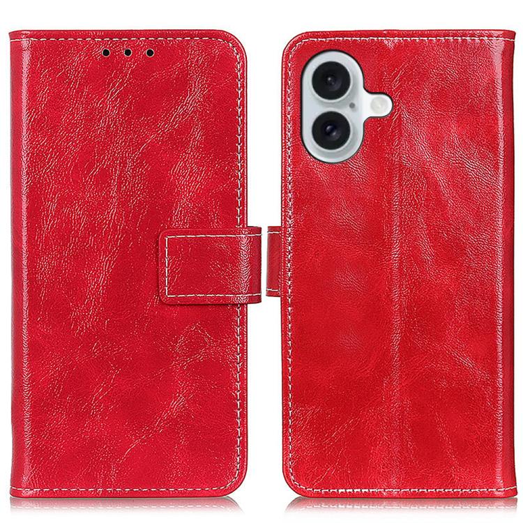 Retro Crazy Horse Texture Horizontal Flip Leather Phone Case, For iPhone 16e / 17e, For iPhone 17 Pro Max, For iPhone 17 Pro, For iPhone 17