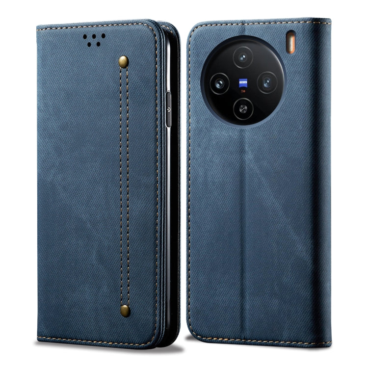 Denim Texture Flip Leather Phone Case