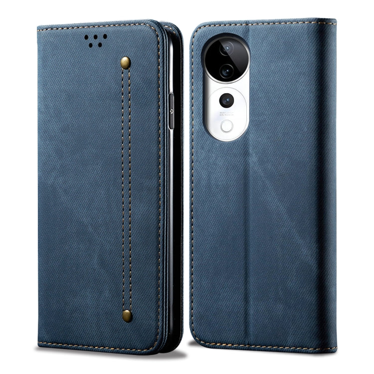 Denim Texture Flip Leather Phone Case