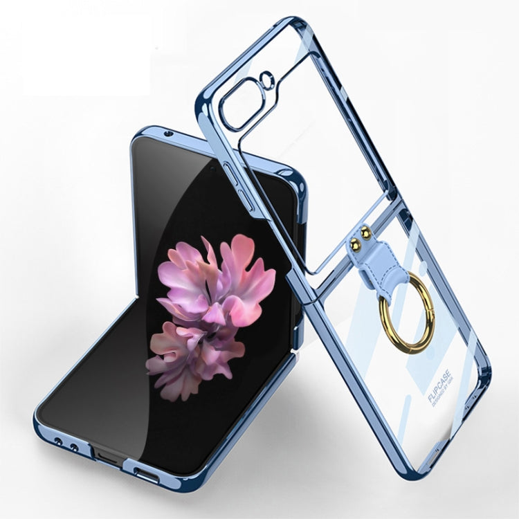 GKK Electroplating Phone Case with Ring, For Samsung Galaxy Z Flip6 / Flip7 FE